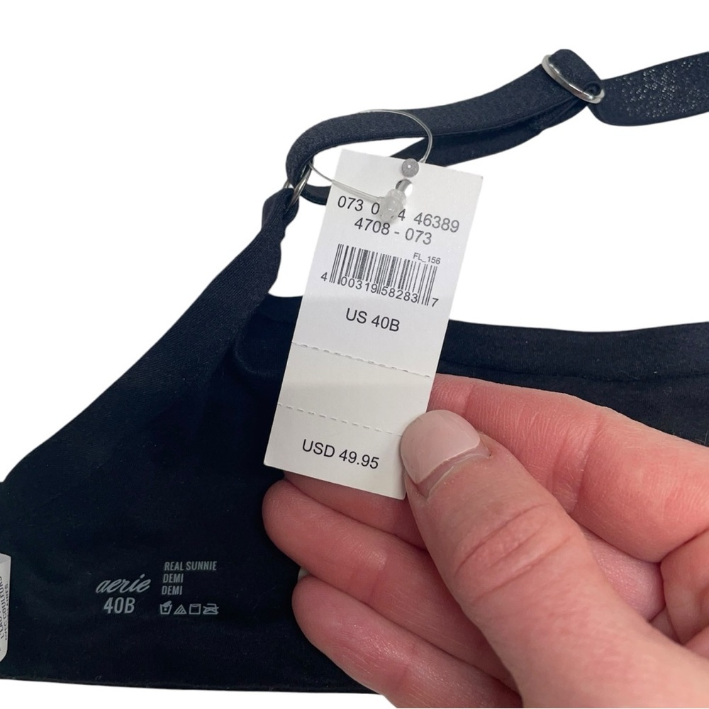 aerie Black T-Shirt Bra - Picture 3 of 4